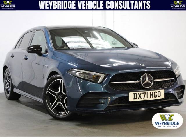 Mercedes-Benz A Class 1.3 AMG Line Edition (Premium Plus) [136] (1 OWNER, FSH, 8.9% APR, PCP & HP !!) Hatchback Petrol Denim Blue