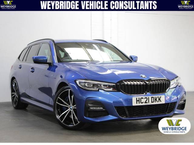 BMW 320D 2.0 M Sport Plus Edition [190] (1 PVT OWNER, FSH, BIG SPEC, 8.9% APR !!) Estate Petrol / Electric Hybrid Portimao Blue