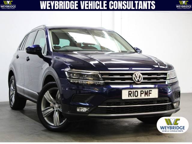 Volkswagen Tiguan 2.0 TSi SEL 4Motion [180] (1 OWNER, LOW MILES, FSH & LOVELY !!) SUV Petrol Atlantic Blue