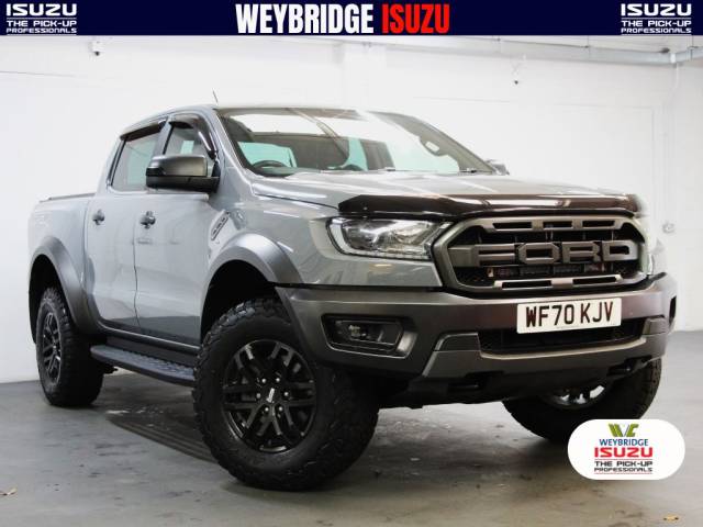 Ford Ranger 2.0 BiTDi ECB Raptor Double Cab 4x4 [213] (2 OWNERS, FSH, 4 RECORDS, BIG SPEC !!) Pick Up Diesel Conquer Grey