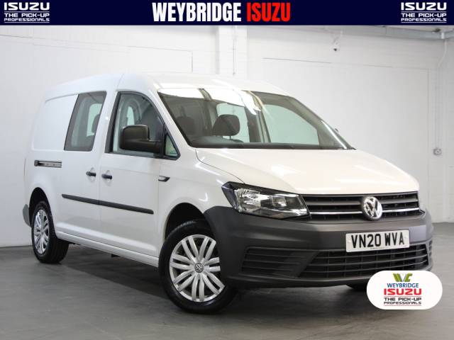 Volkswagen Caddy Maxi 2.0 Tdi C20 Crew Van Double Cab LWB [102] (FINANCE FROM 8.9% APR !!) Combi Van Diesel Candy White