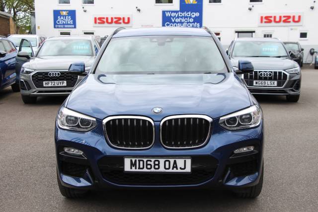 BMW X3 2.0 20d M Sport Plus XDrive [190] (2 OWNERS, FSH, LOVELY CAR !!) SUV Diesel Phytonic Blue