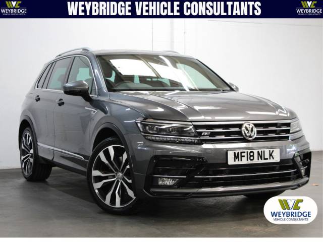 Volkswagen Tiguan 2.0 Tdi R-Line 4Motion [190] (DEMO+ 1 PVT OWNER, BIG SPEC, FSH !!) SUV Diesel Indium Grey
