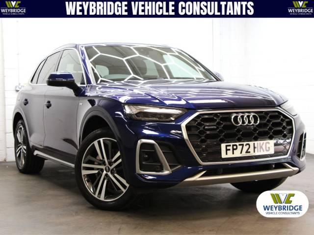 Audi Q5 2.0 T FSIe 50 Quattro S-Line 17.9kWh PHEV [299] (FINANCE FROM 8.9 APR, PCP & HP !!) SUV Hybrid Navarra Blue