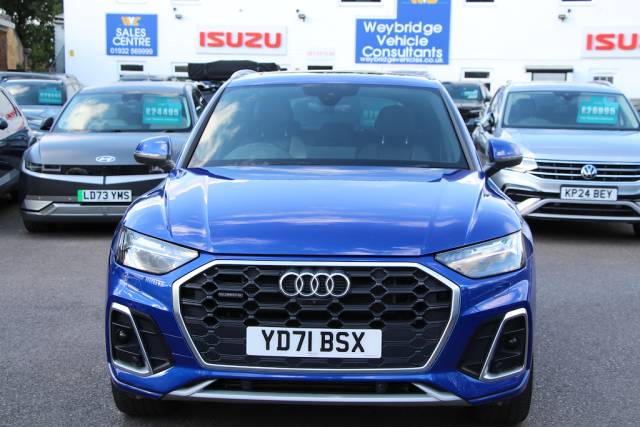 Audi Q5 2.0 TFSIe 50 Quattro S line PHEV 17.9kWh [299] (BIG SPEC, FSH, 8.9% APR !!) SUV Hybrid Ultra Blue